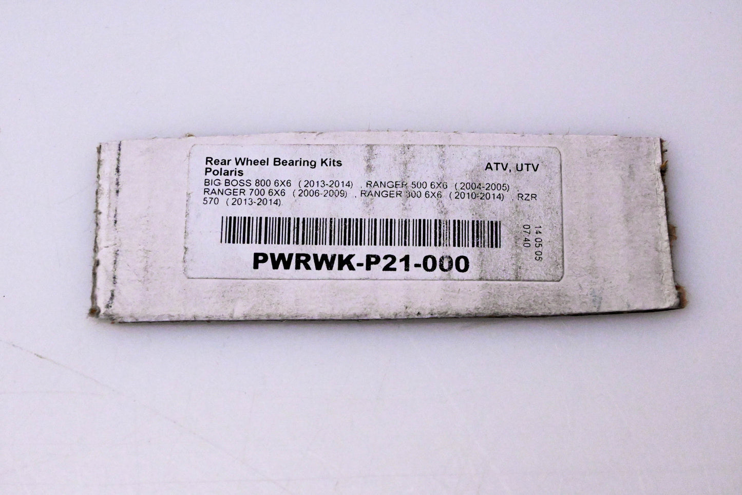 Pivot Works PWRWK-P21-000, ZWBE-031 Rear Wheel Bearing NOS