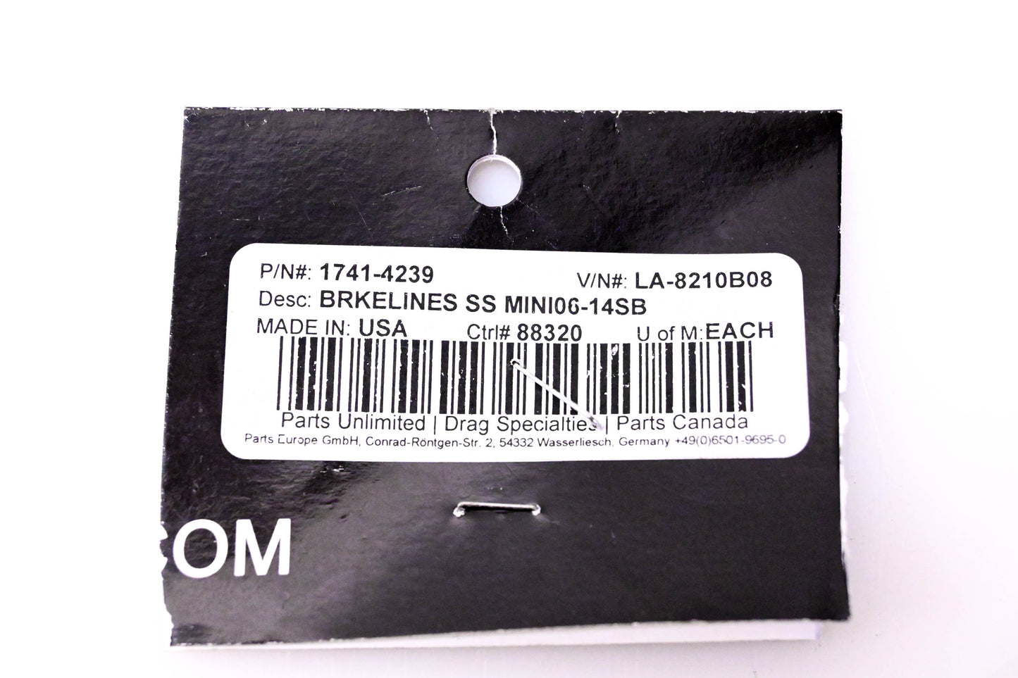Drag Specialties 1741-4239, LA-8210B08 Brake Line NOS