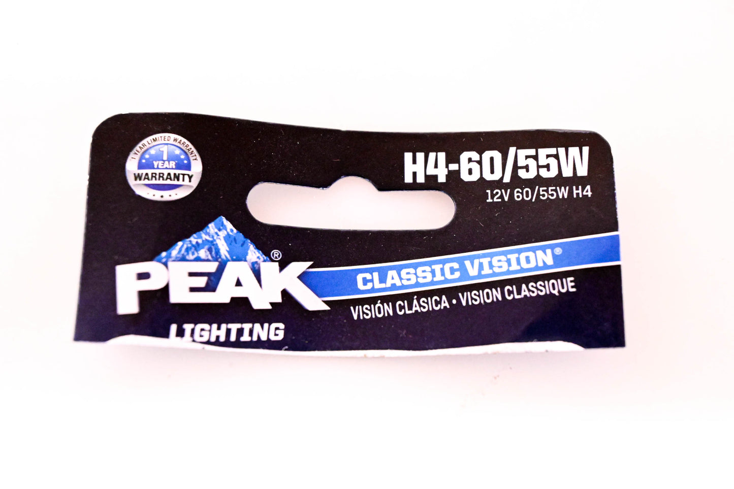 Peak H4-60/55W Classic Vision Halogen Lamp NOS