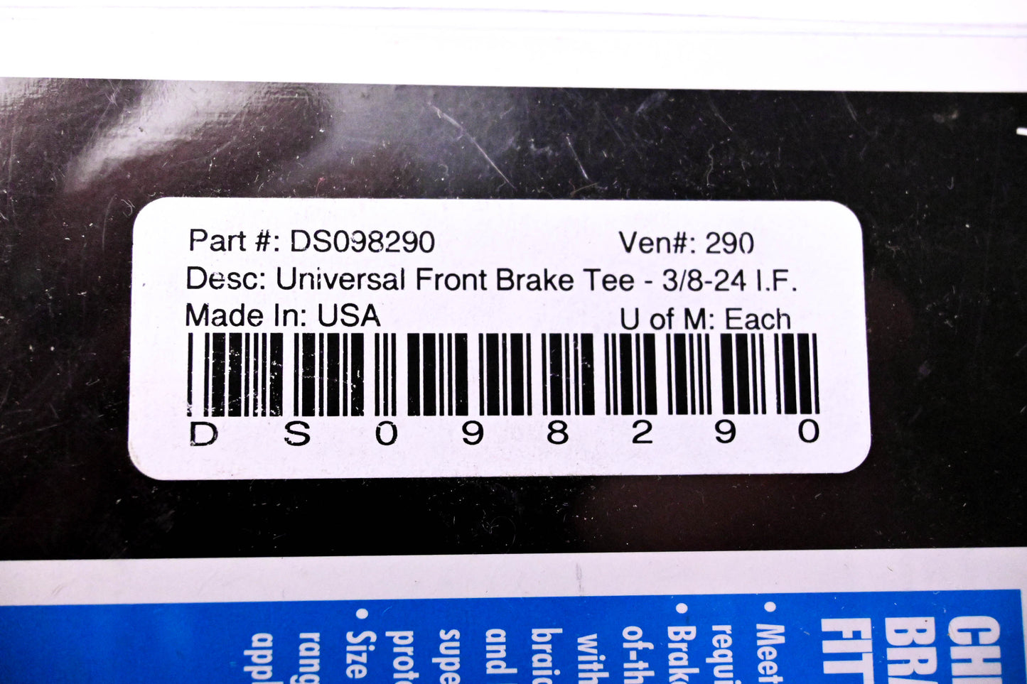 Drag Specialties DS-098290 Universal Front Brake Tee NOS