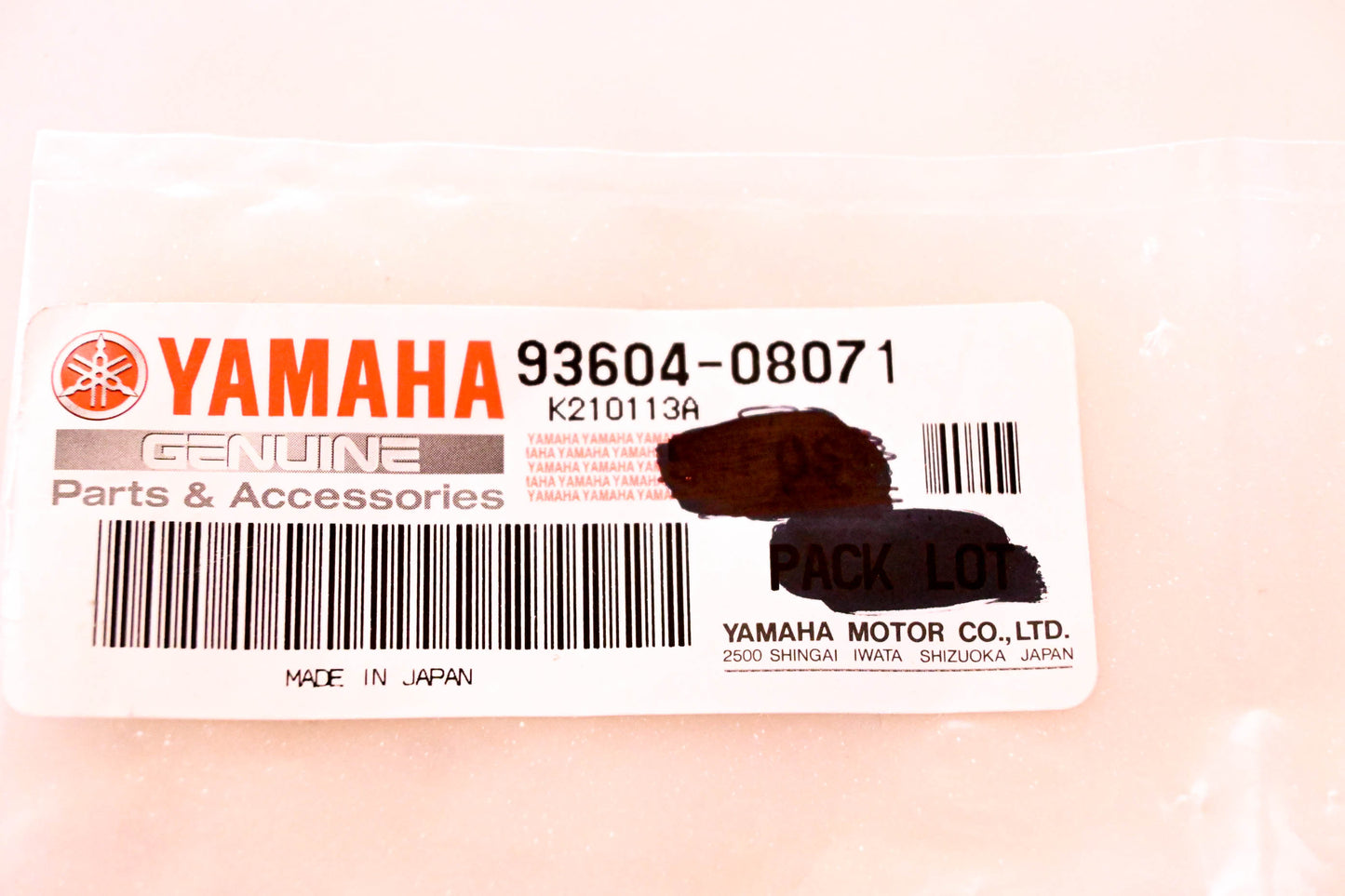 New OEM Yamaha 93604-08071-00 Dowel Pin NOS