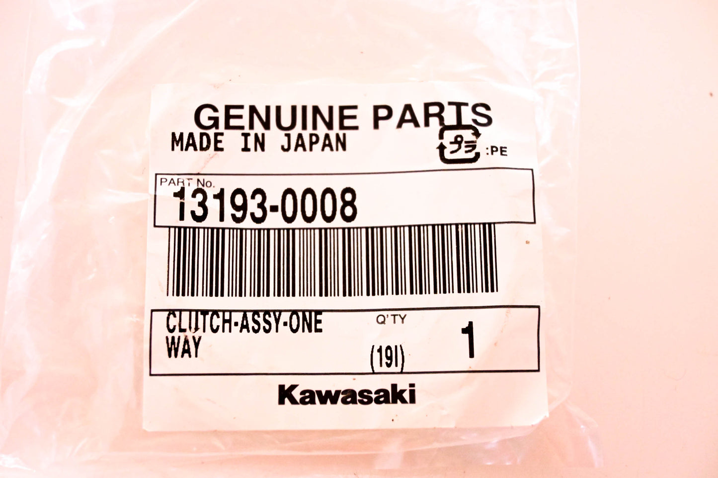 New OEM Kawasaki 13193-0008 One Way Clutch Bearing NOS