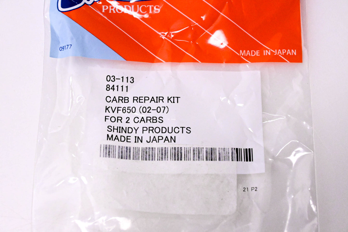 Shindy 03-113, 84111 Carburetor Rebuild Kit NOS