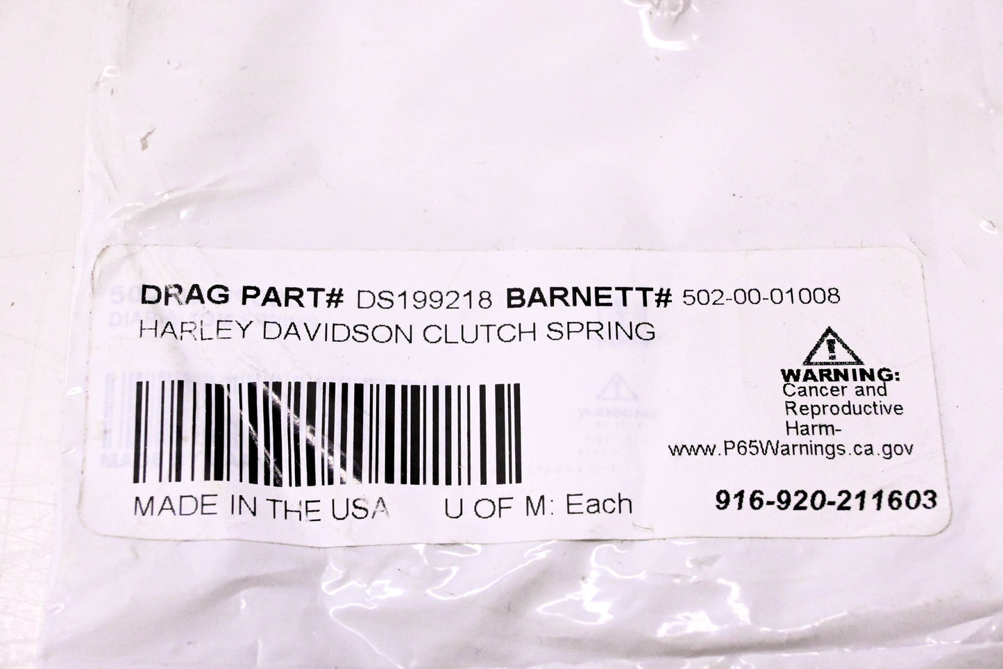 Drag Specialties DS199218, 502-00-01008 Clutch Spring NOS