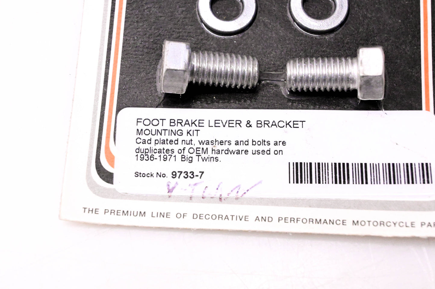 Colony 9733-7 Foot Brake Lever & Bracket Mounting Kit NOS