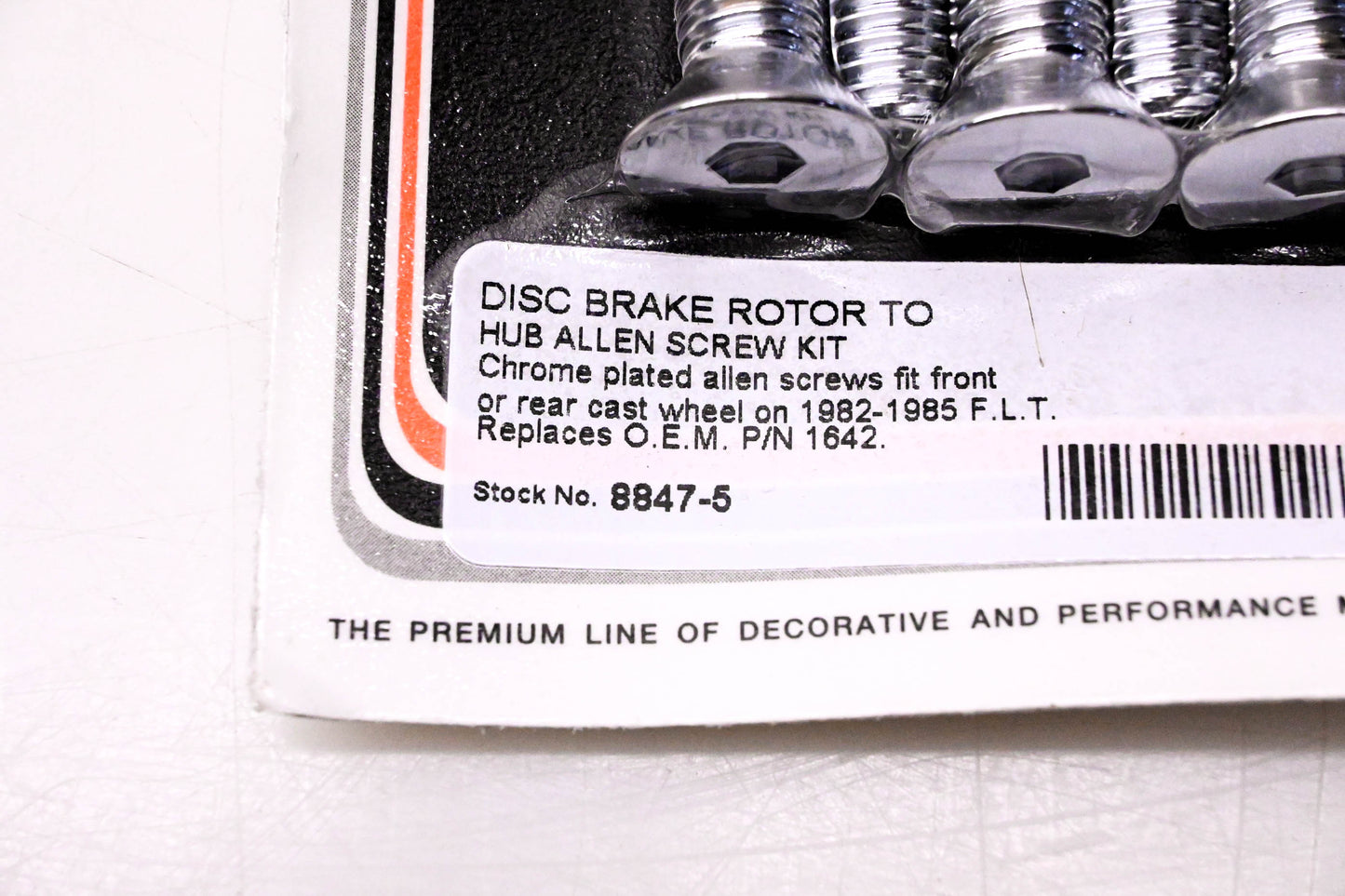 Colony 8847-5, 1642 Disc Brake Rotor To Hub Allen Screw Kit NOS