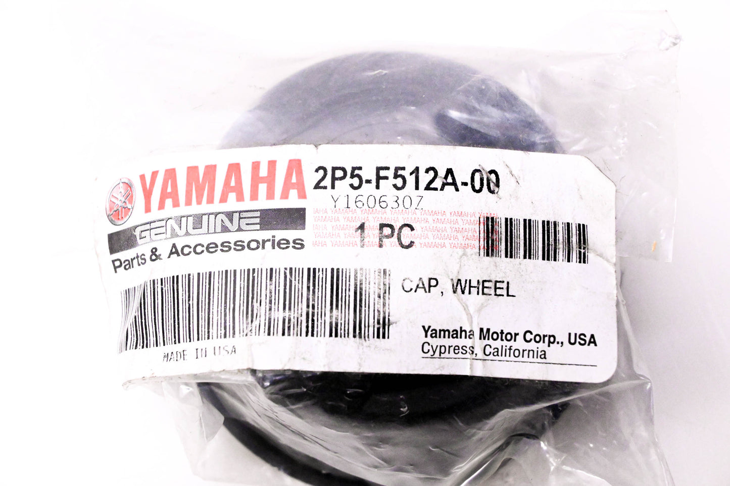 New OEM Yamaha 2P5-F512A-00-00 Wheel Center Cap NOS