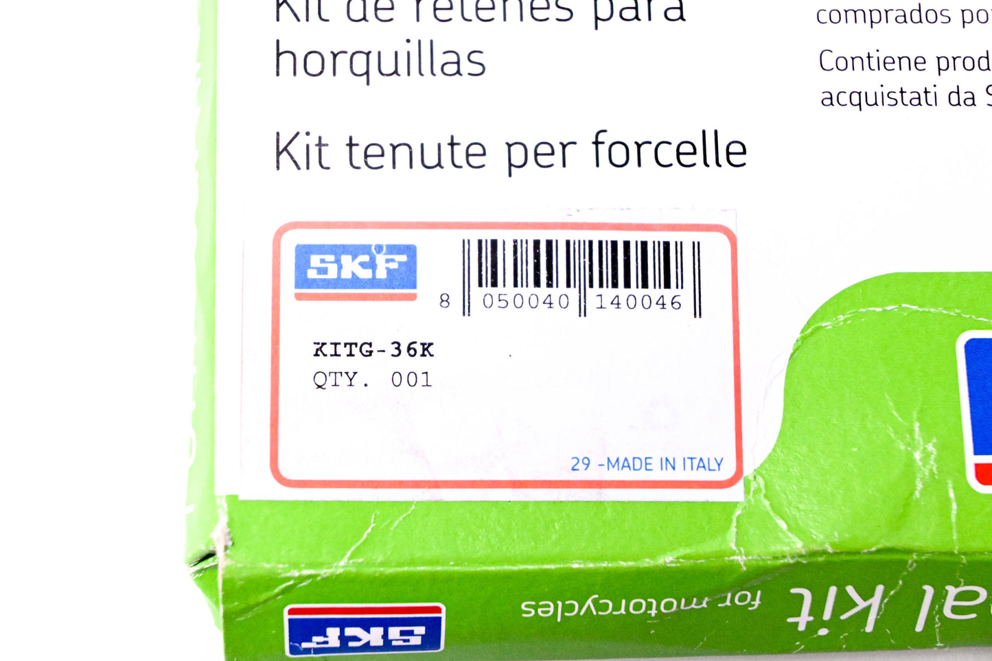 SKF KITG-36K, 115-0361 Fork Seal Kit NOS