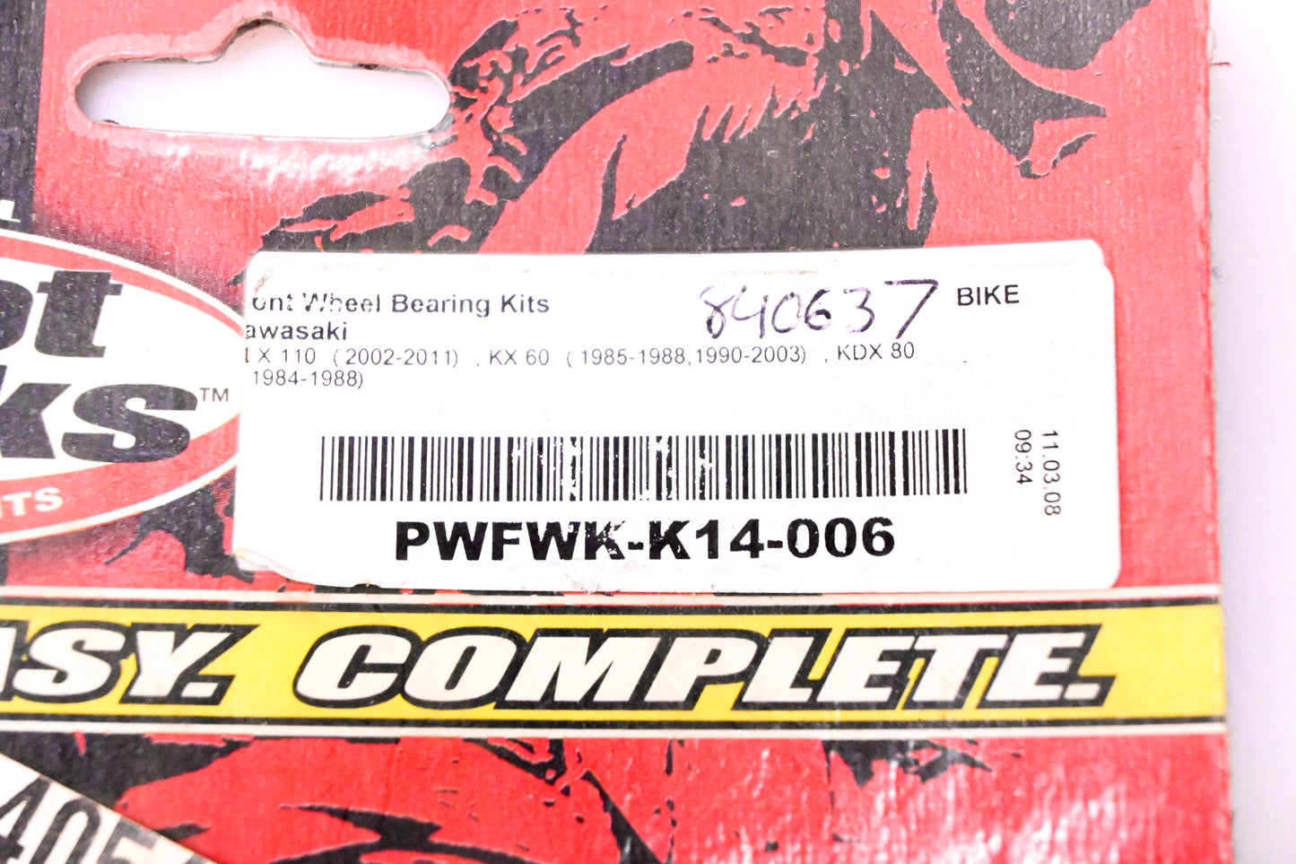 Pivot Works PWFWK-K14-006 Front Wheel Bearing Kit NOS