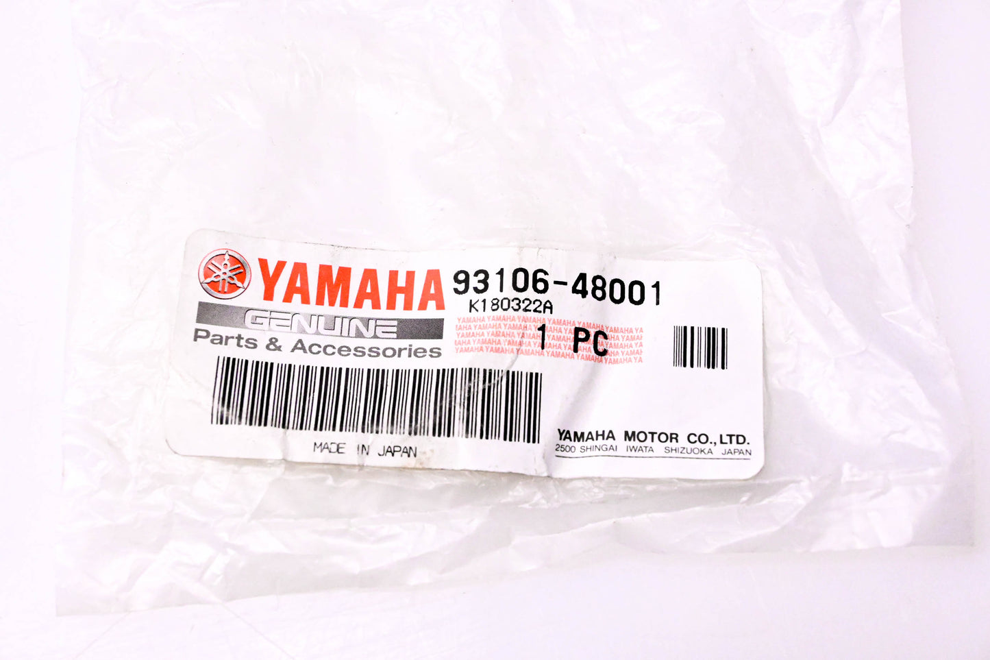 New OEM Yamaha 93106-48001-00 Rear Arm Oil Seal NOS