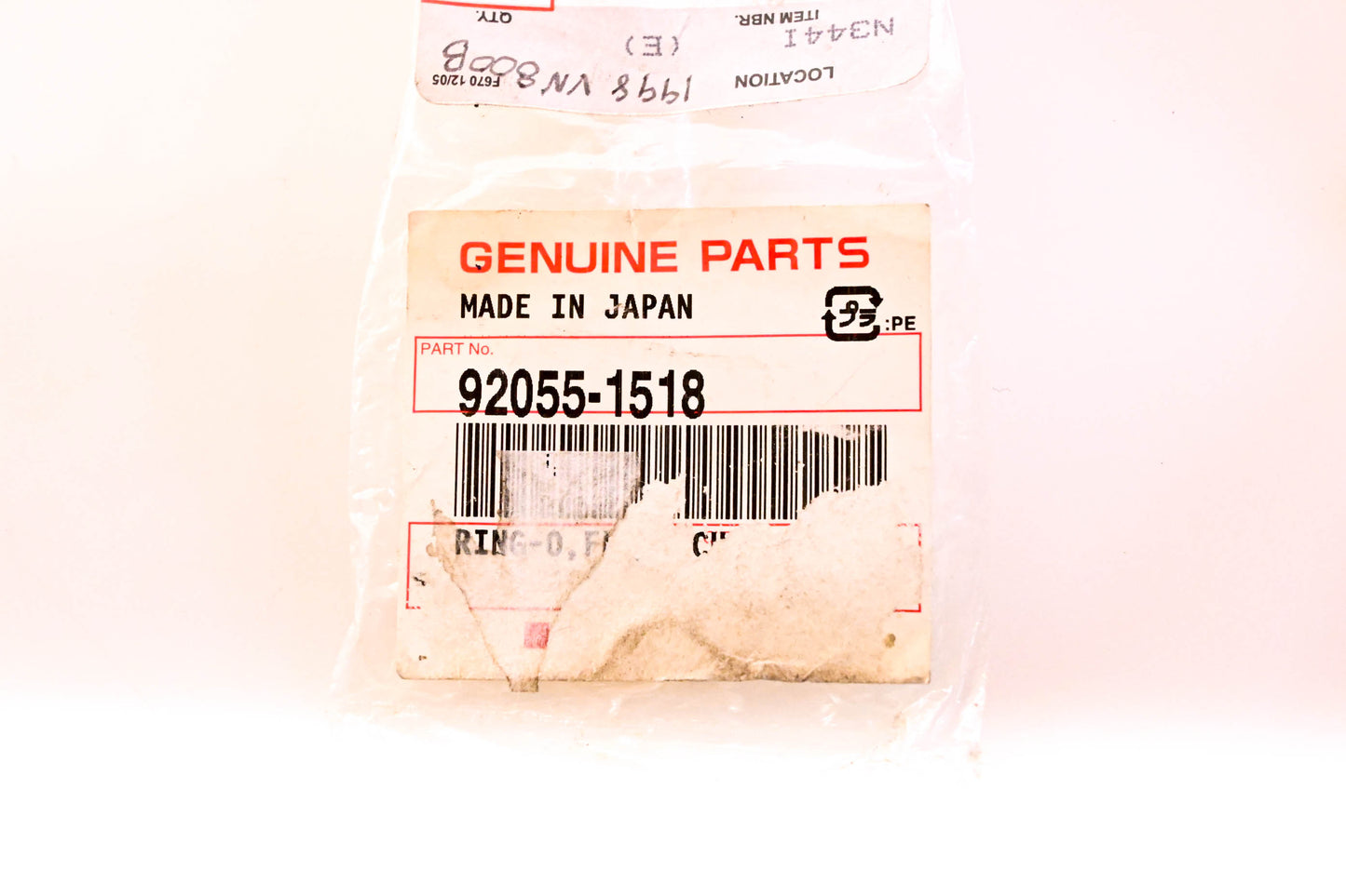 New OEM Kawasaki 92055-1518 Float Chamber O-Ring NOS