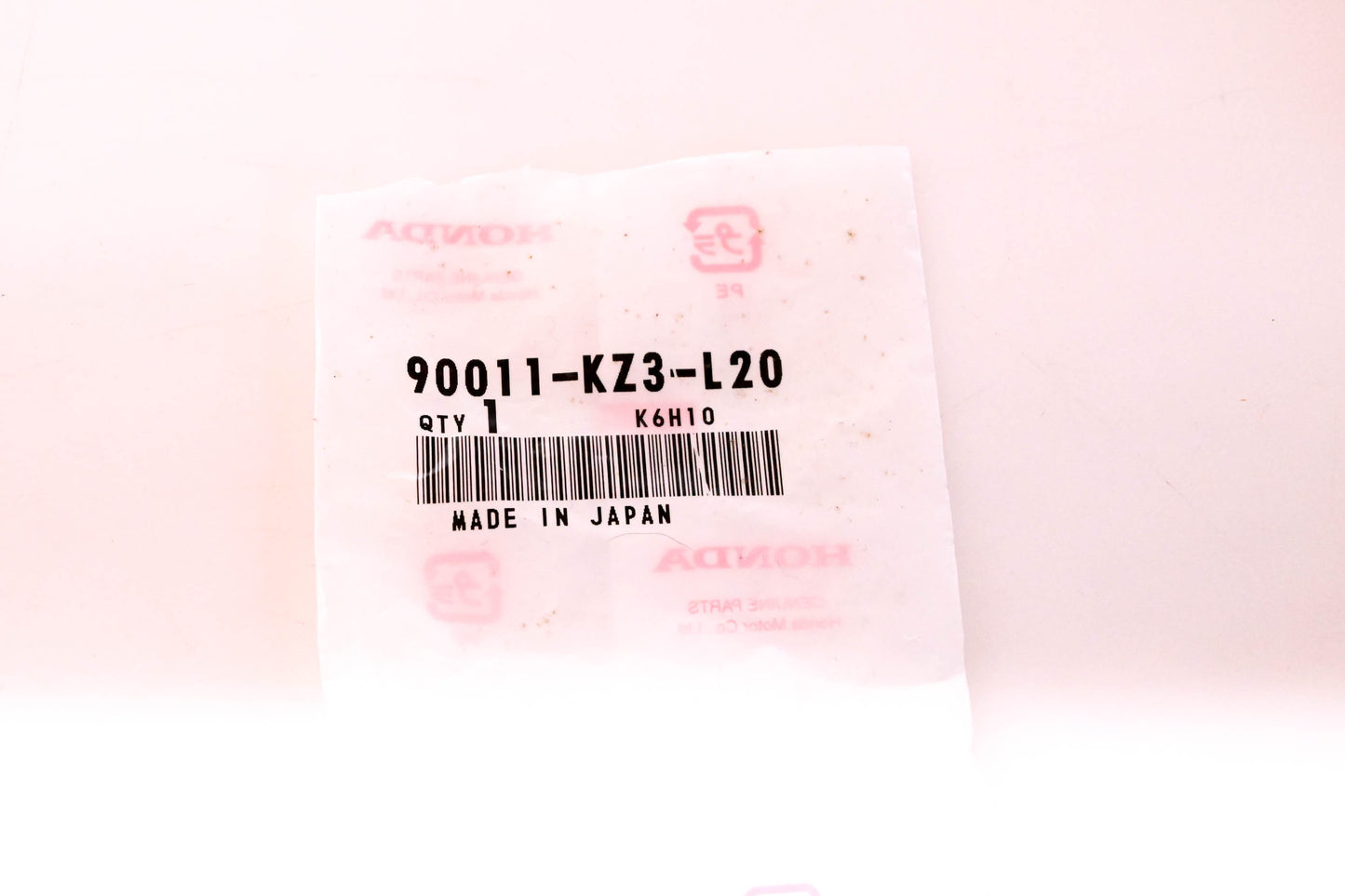 New OEM Honda 90011-KZ3-L20 Bolt NOS