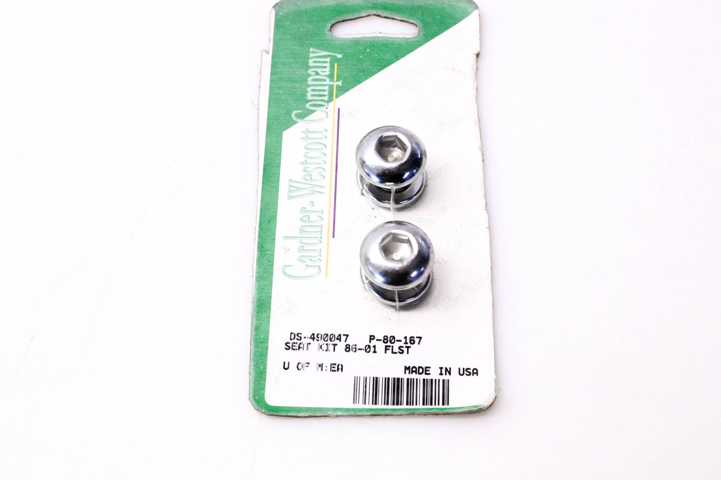 Gardner-Westcott Company DS-490047, P-80-167, 86-01 Seat Bolt Kit NOS