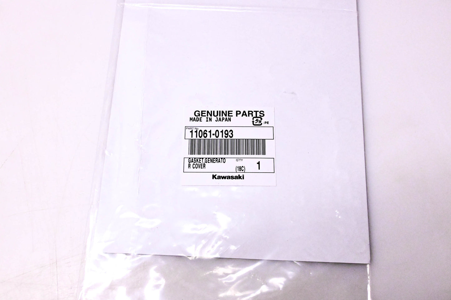 New OEM Kawasaki 11061-0193 Generator Cover Gasket NOS