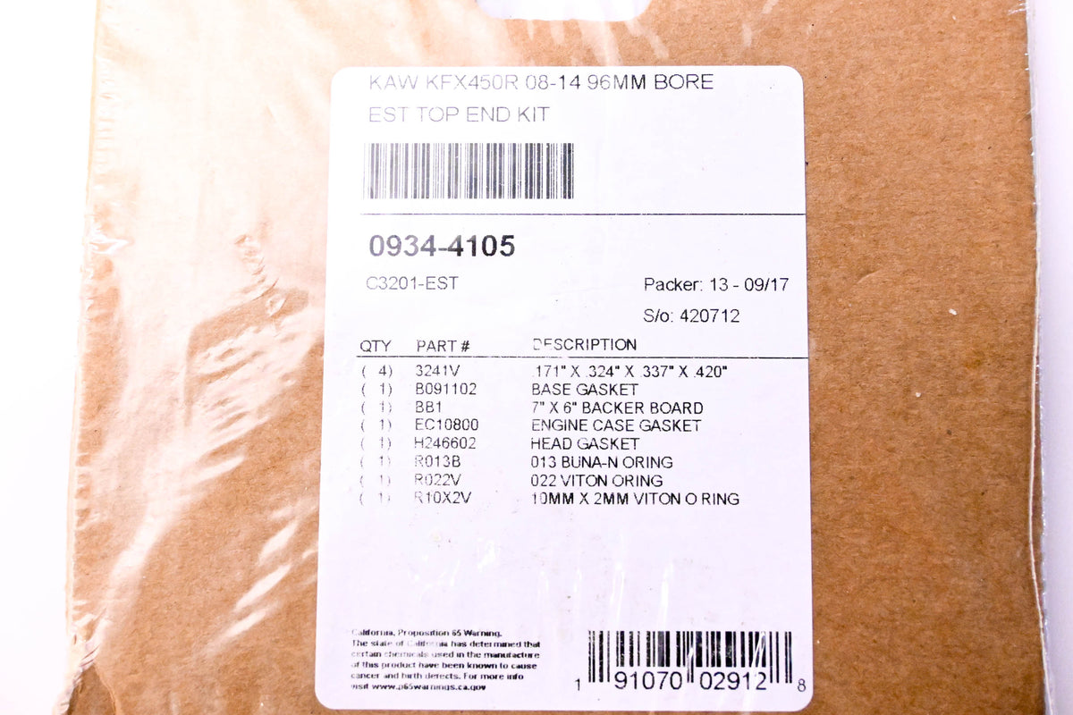 Cometic C3201-EST, 0934-4105 Top End Gasket Kit NOS
