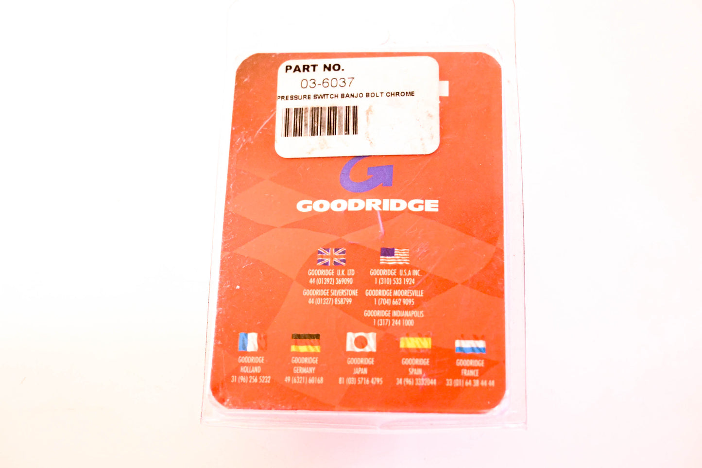 Goodridge 03-6037 Pressure Switch NOS