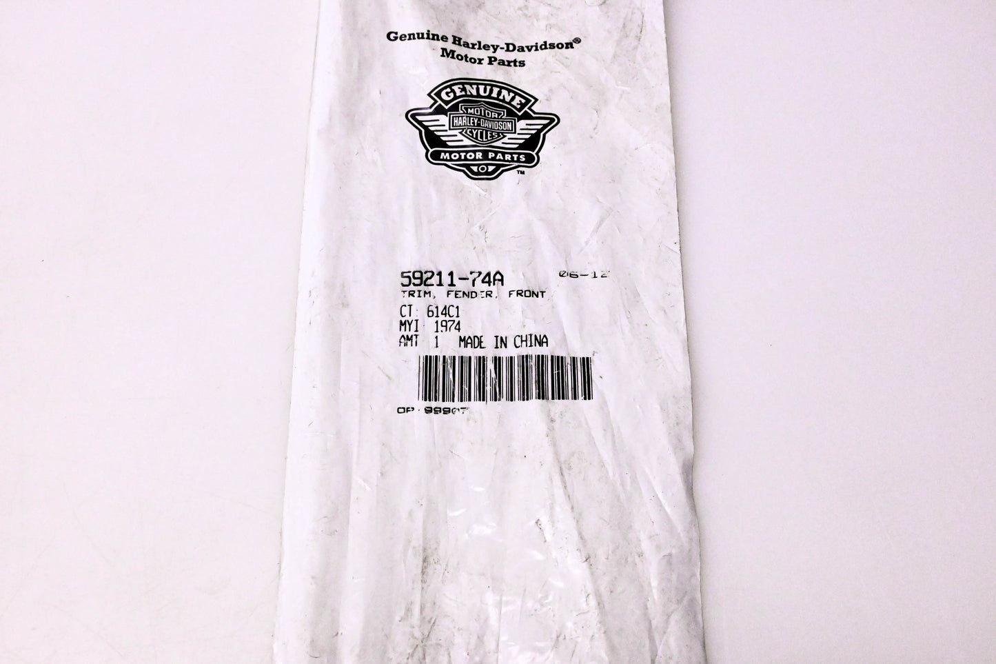New OEM Harley-Davidson 59211-74A Front Fender Trim NOS