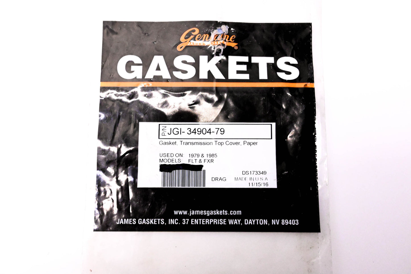 James Gaskets JGI-34904-79, DS173349 Transmission Top Cover Gasket, Paper NOS