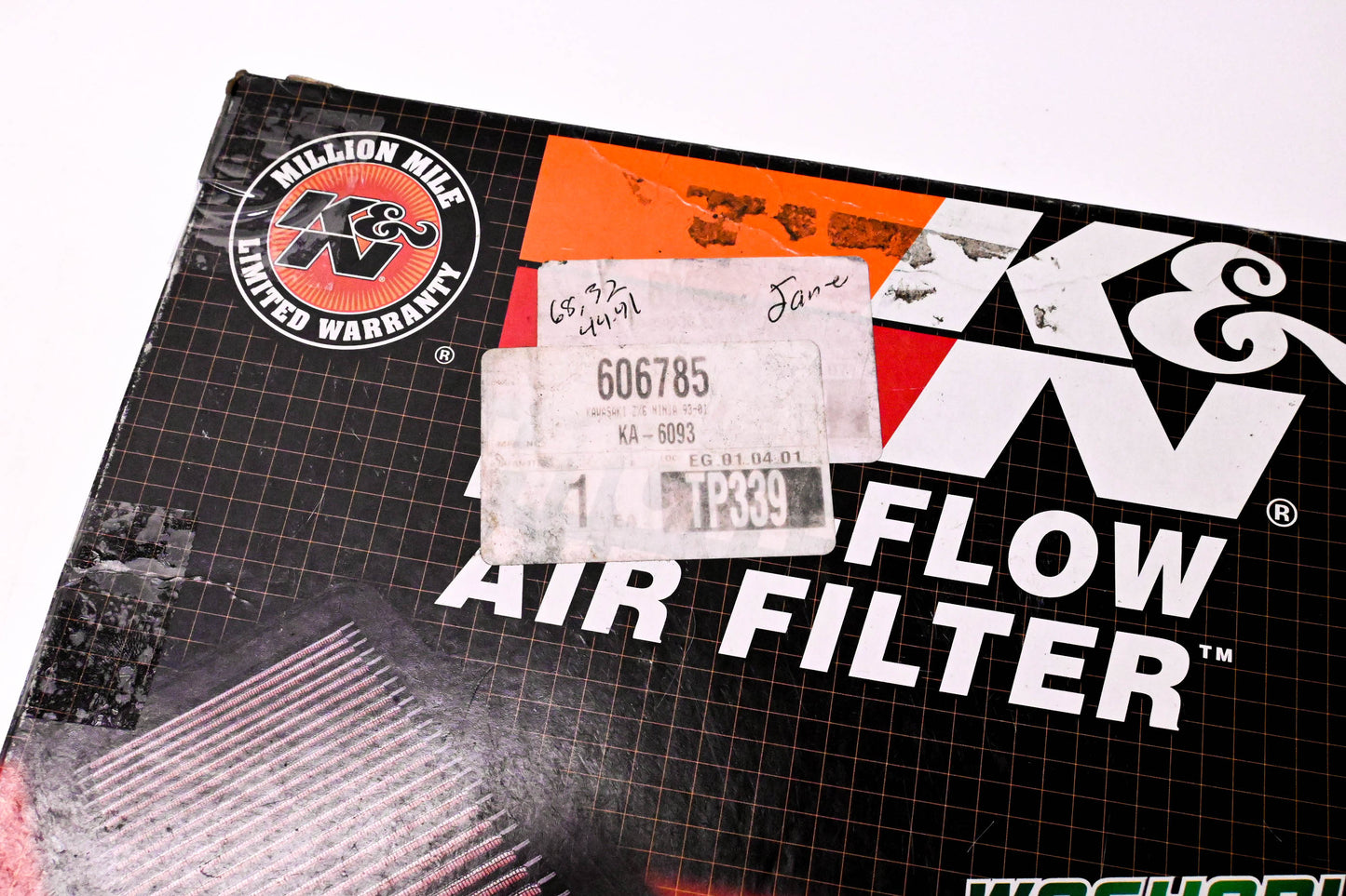 K&N KA-6093, 606-785 Washable Air Filter NOS