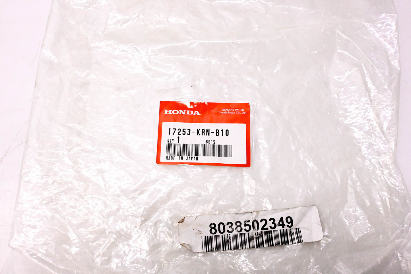 New OEM Honda 17253-KRN-B10 Airbox Intake Tube Boot NOS