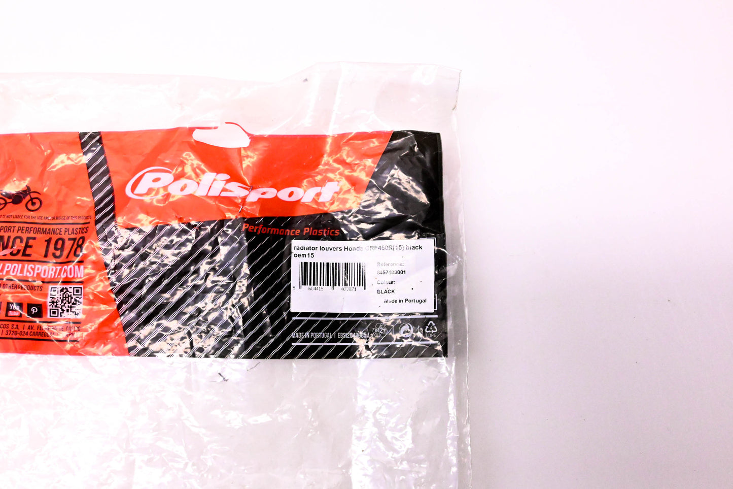 Polisport 8457400001, 64-56537 Radiator Louver Kit 15 Honda CRF450R NOS