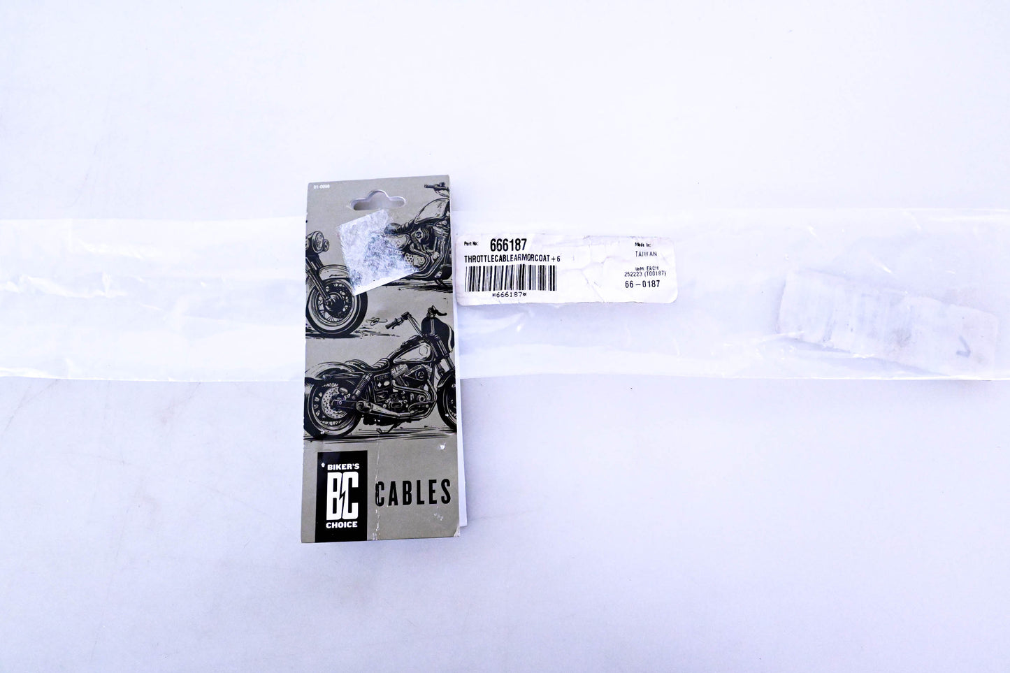 Biker's Choice 666187, 252223 Throttle Cable NOS
