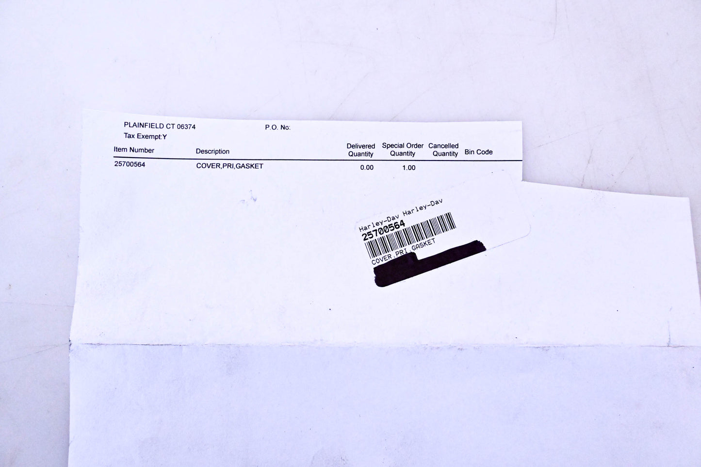 New OEM Harley-Davidson 25700564 Primary Cover Gasket NOS