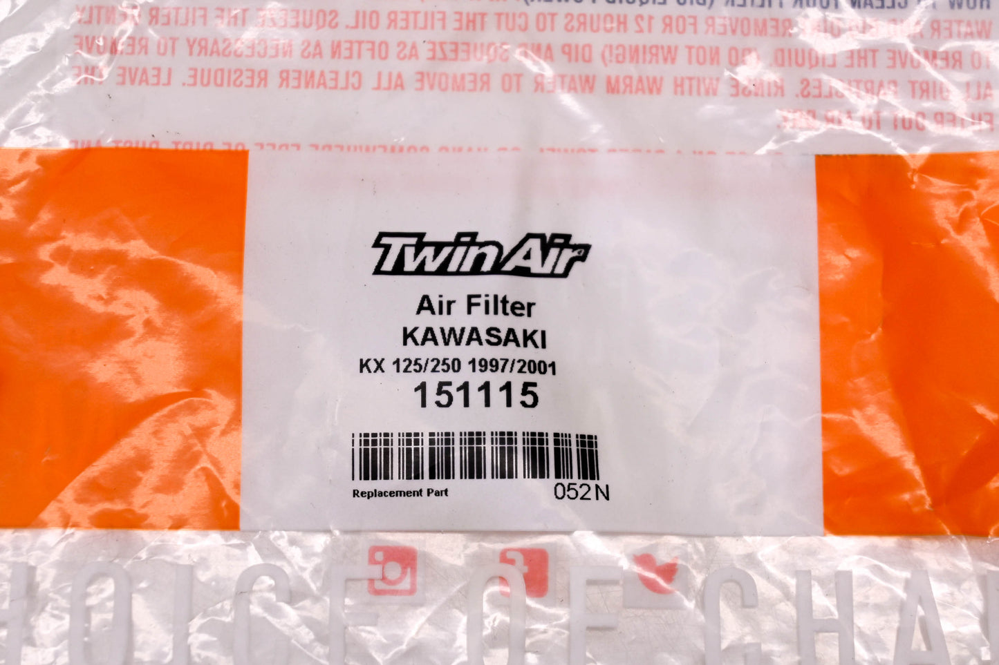 Twin Air 151115 Kawasaki Air Filter NOS