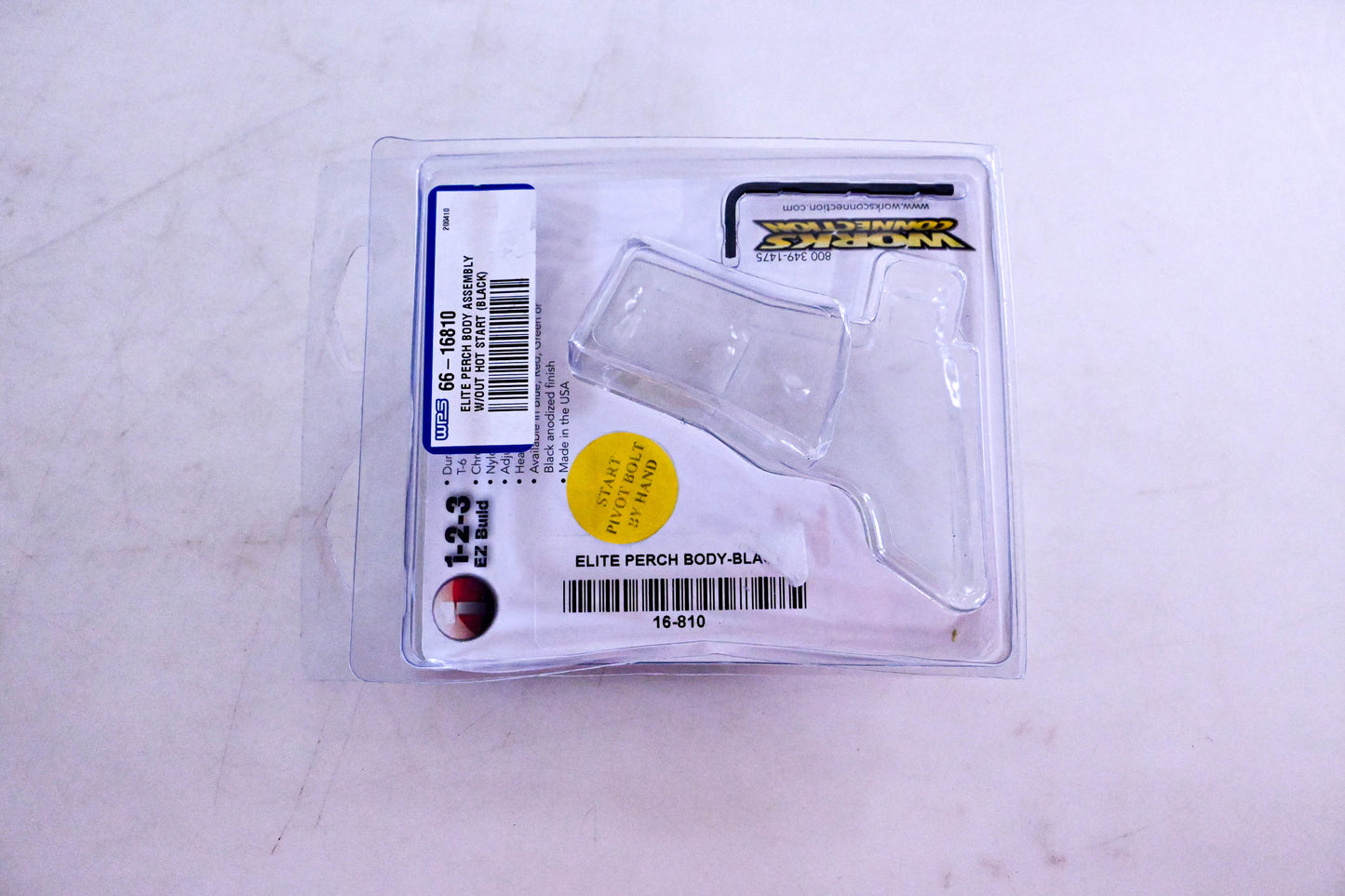 Works Connection 16-810, 66-16810, D546740 Elite Perch Body Black NOS