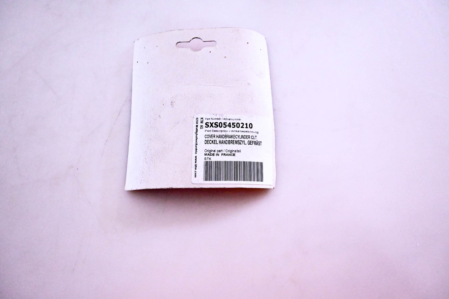 New OEM KTM SXS05450210 Hand Brake Cylinder Cut Cover NOS