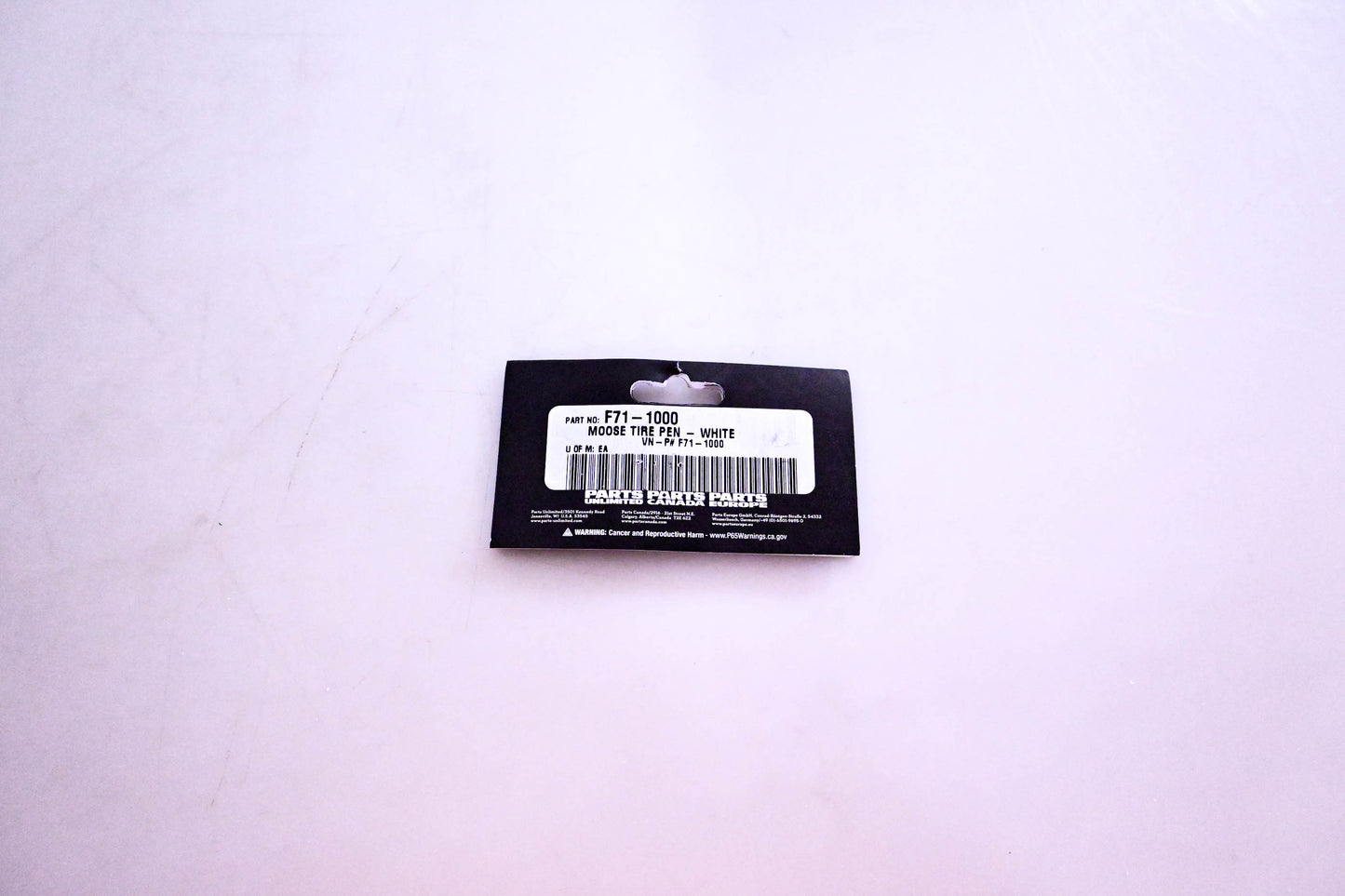Moose Racing F71-1000 White Tire Ink Pen NOS