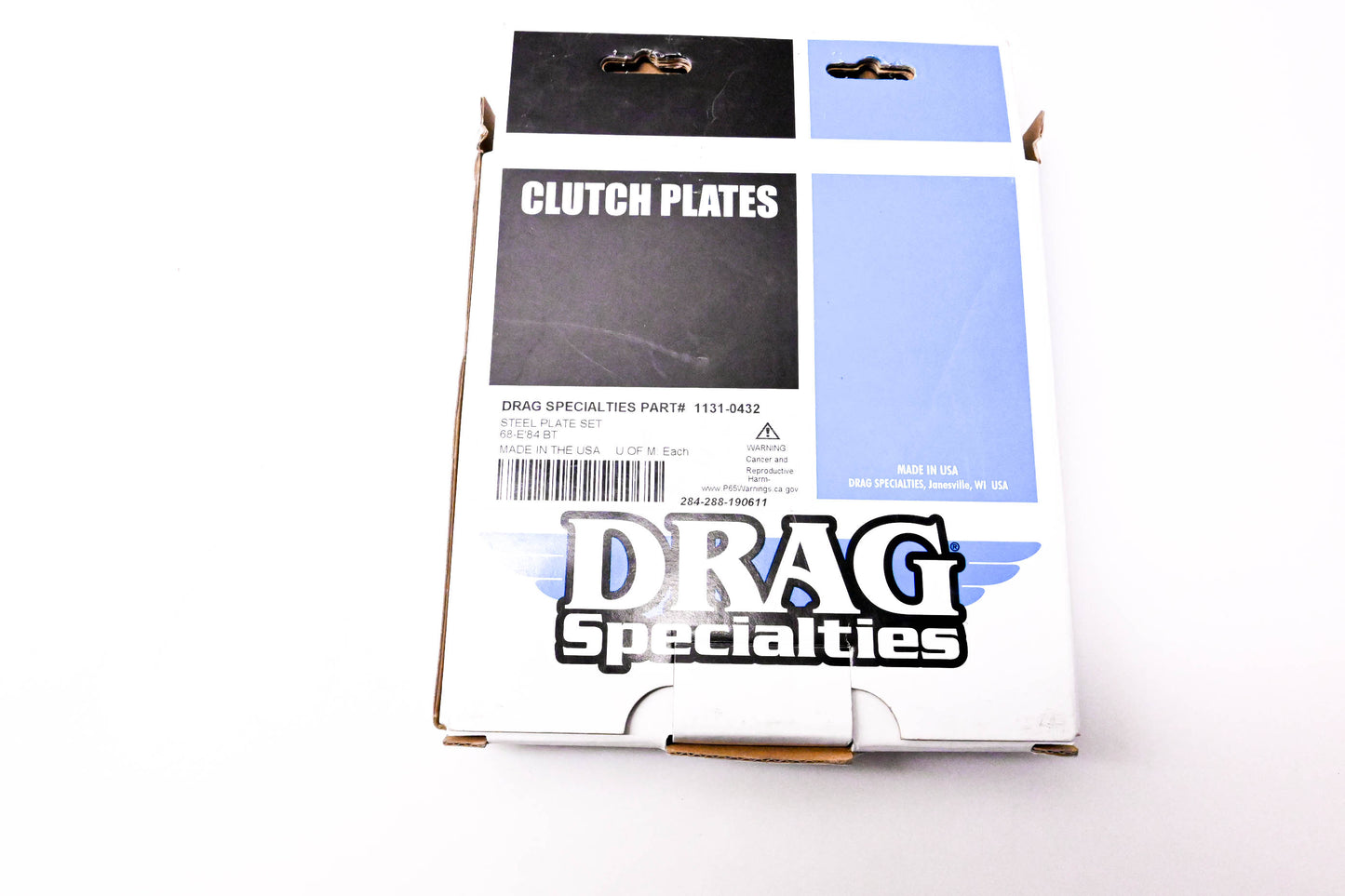 Drag Specialties 1131-0432, 284-288-190611 Steel Plate Kit NOS
