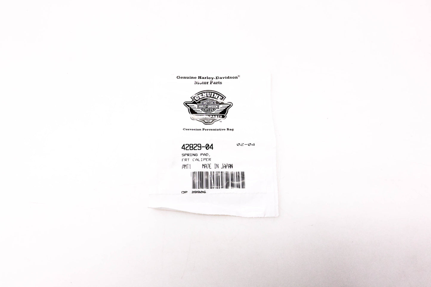 New OEM Harley-Davidson 42829-04 Front Caliper Spring Pad NOS