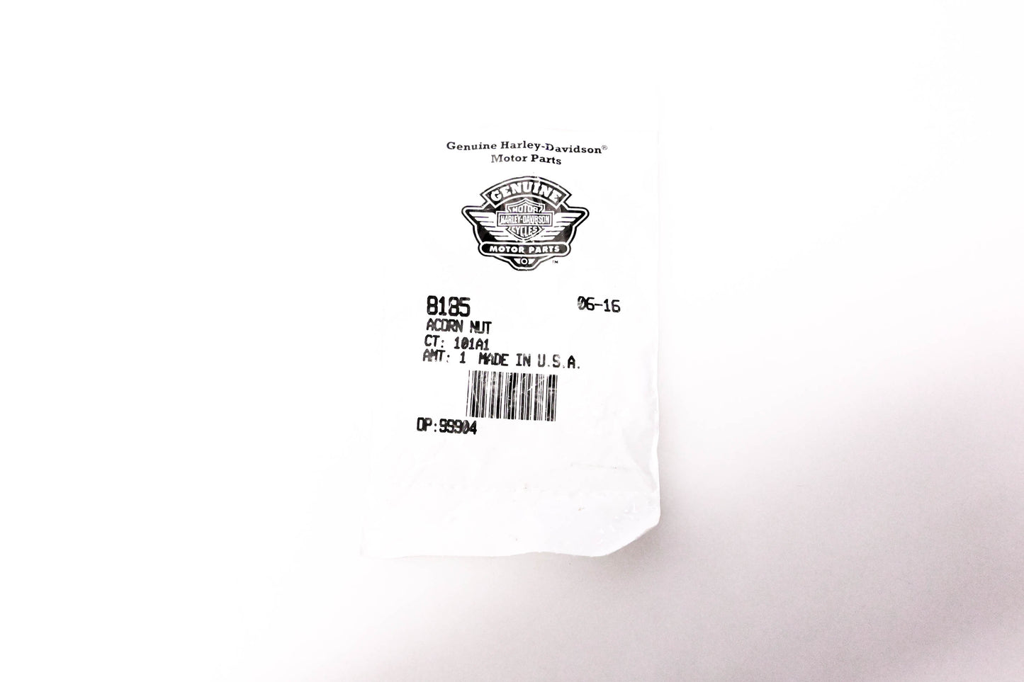 New OEM Harley-Davidson 8185, 101A1 Acorn Nut NOS