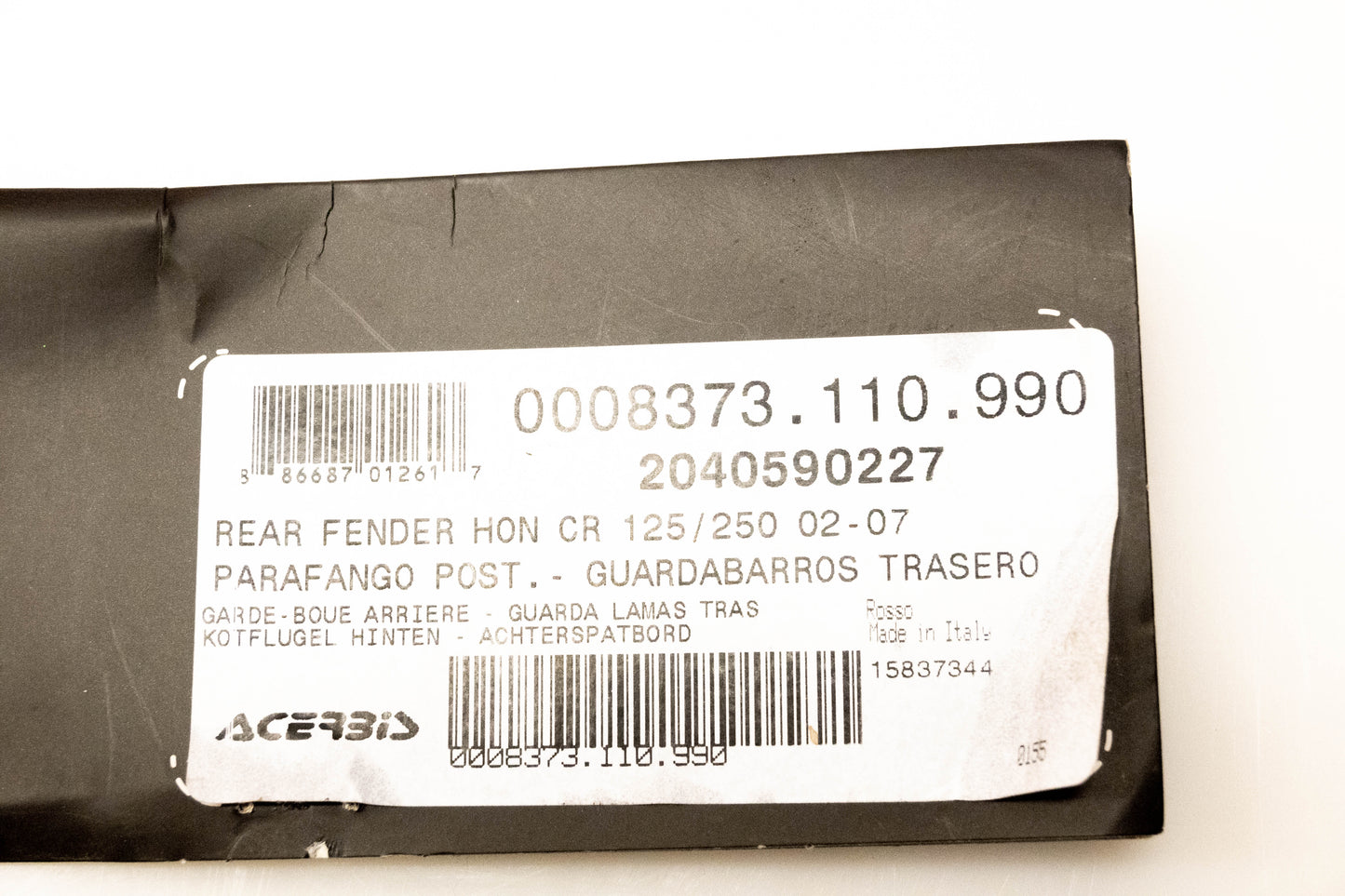 Acerbis 0008373-110-990, 73-6123 Rear Fender NOS
