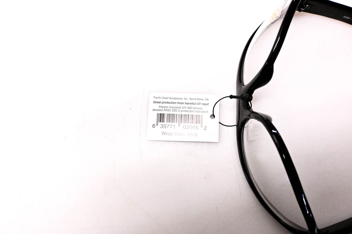 Kickstart 02045, 2045 Wrap Around Glasses Clear NOS