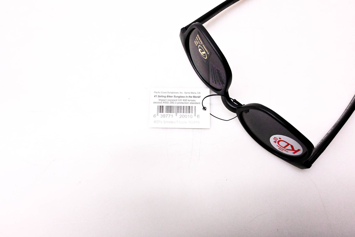 KD's 20010 Biker Sunglasses Smoke/Matte NOS