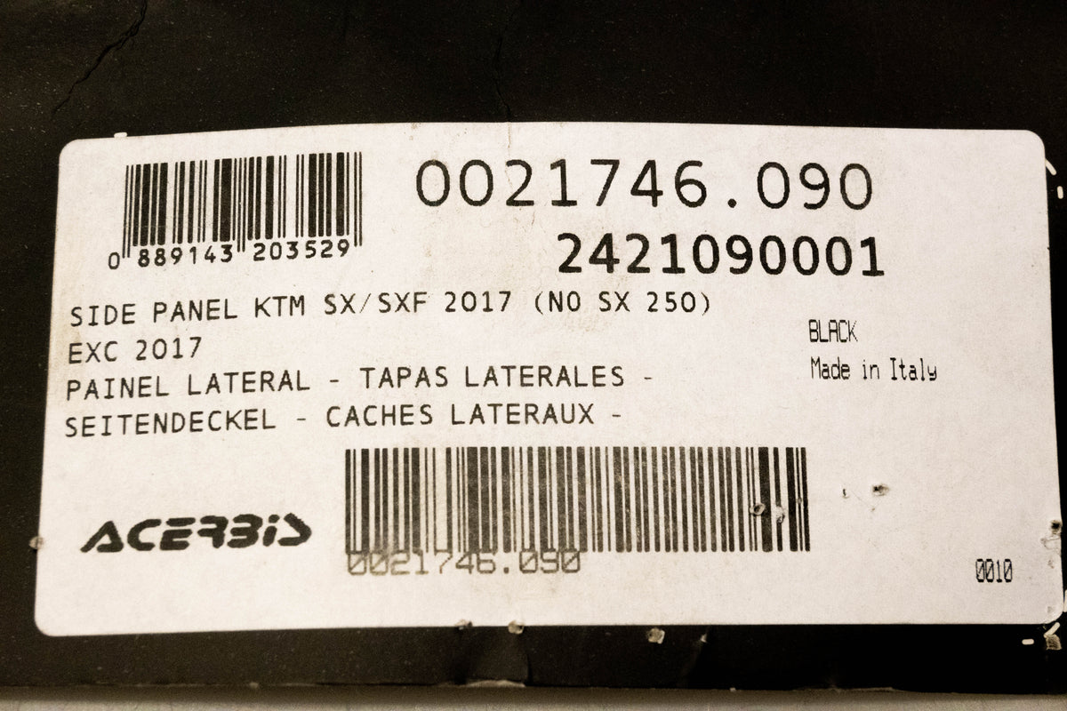 Acerbis 0021746-090, 2421090001 Side Panel NOS