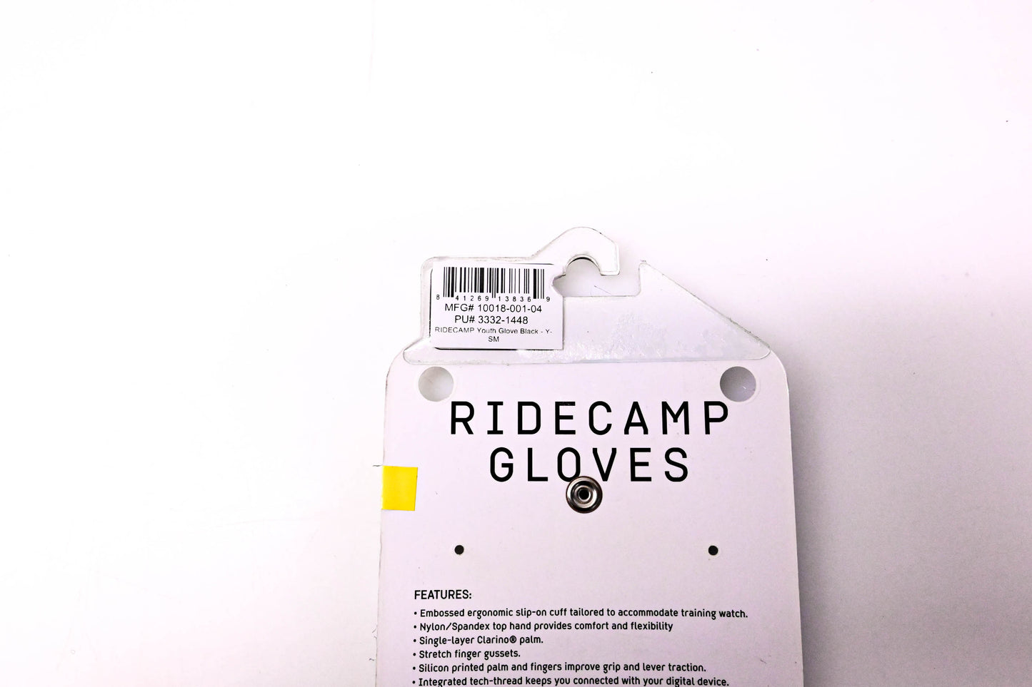 1 10018-001-04, 3332-1448 Pair of Youth Gloves Black SM NOS