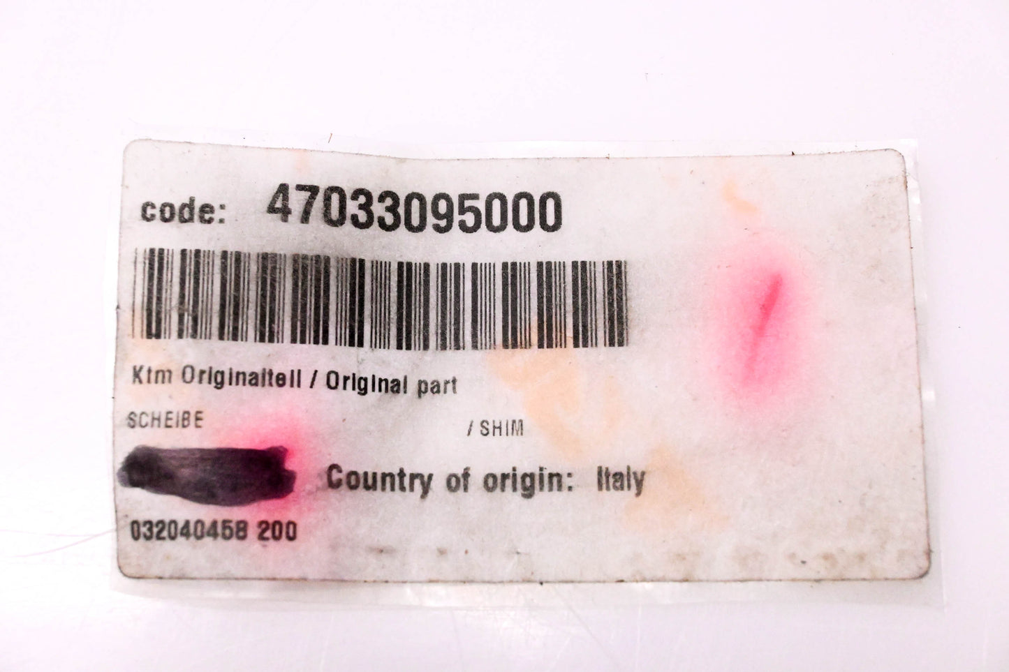New OEM KTM 47033095000 Shim NOS