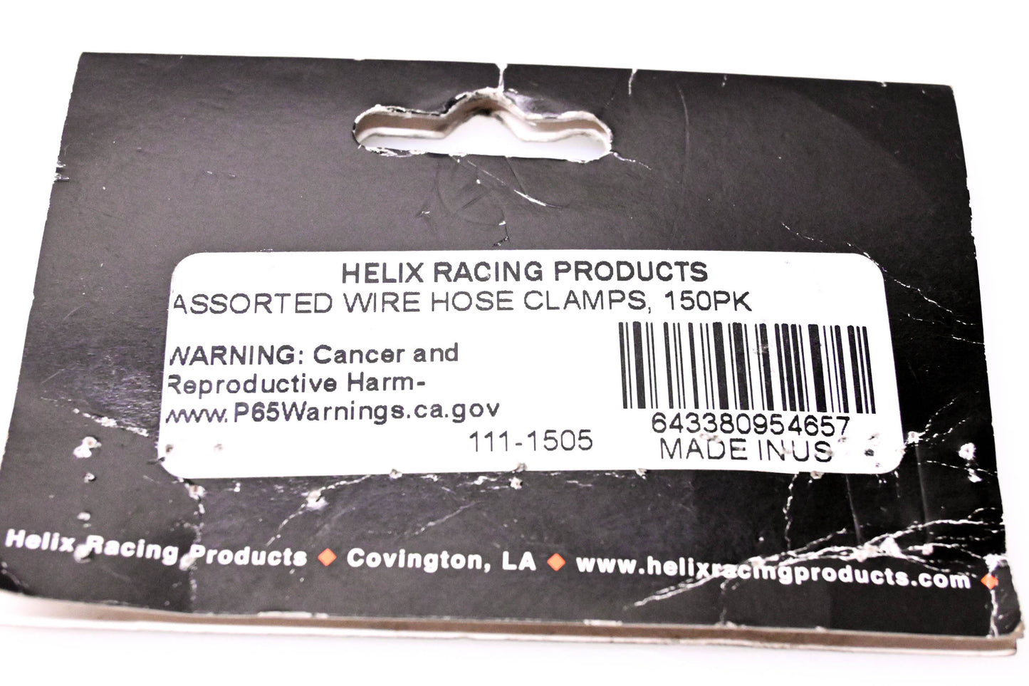 Helix Racing Clamps 111-1505 Assorted Wire Hose Clamps Qty 150 NOS