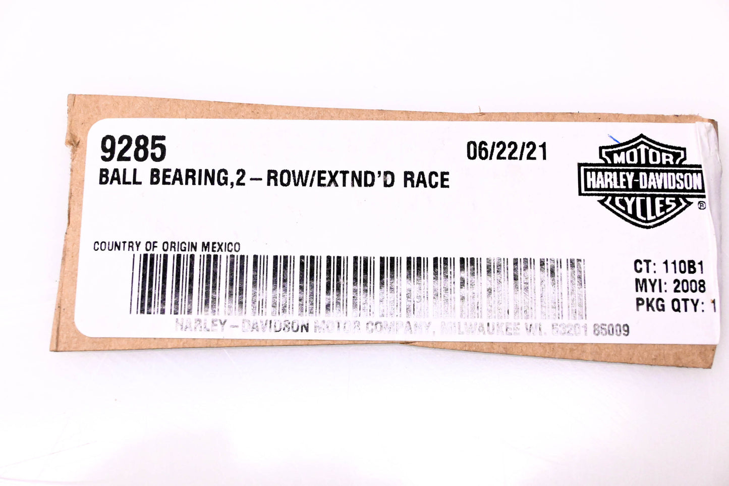 New OEM Harley Davidson 9285 Ball Bearing NOS