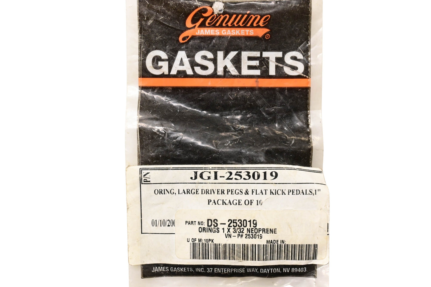 James Gaskets JGI-253019, 253019 10 O Rings NOS
