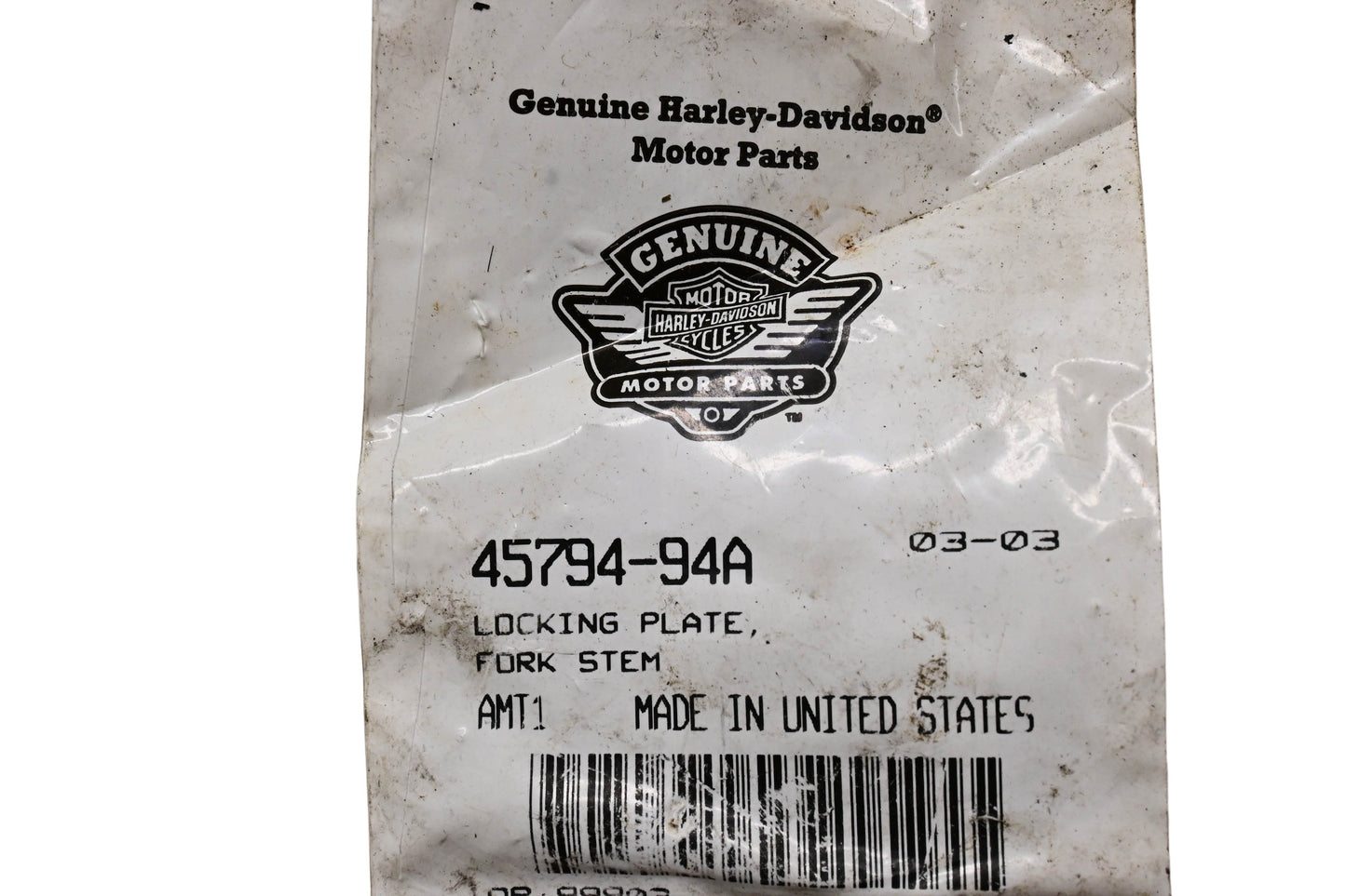 New OEM Harley-Davidson 45794-94A Locking Plate NOS
