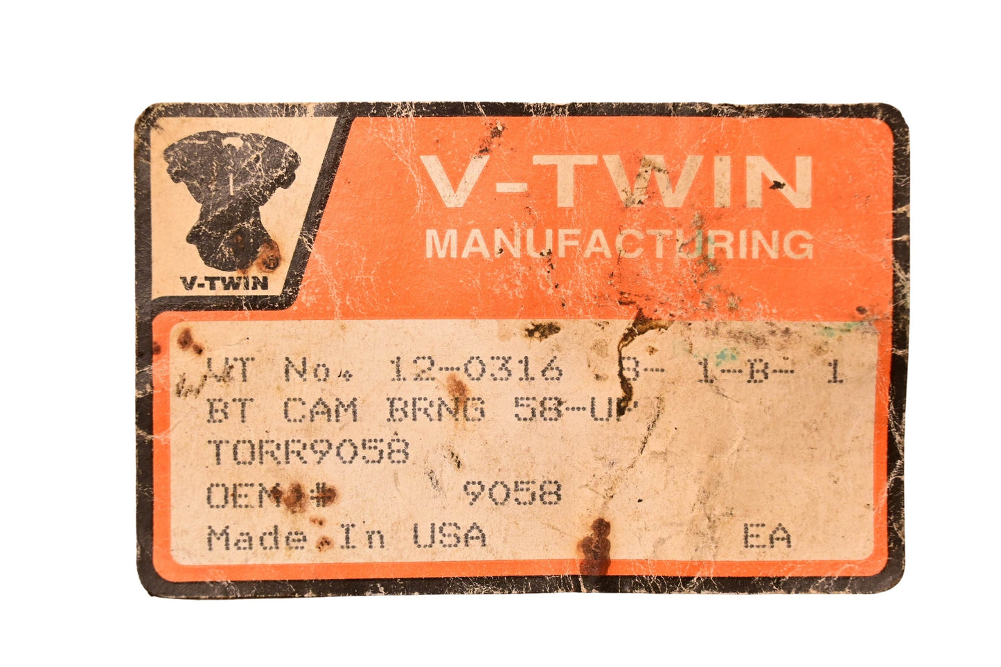 V-Twin 12-0316 Cam Needle Bearing NOS