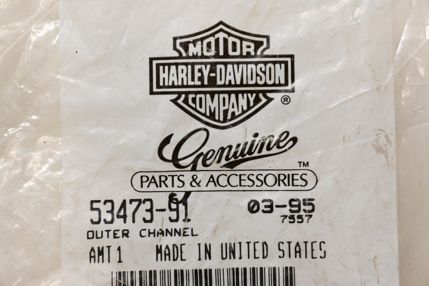 New OEM Harley-Davidson 53473-91 Outer Channel NOS