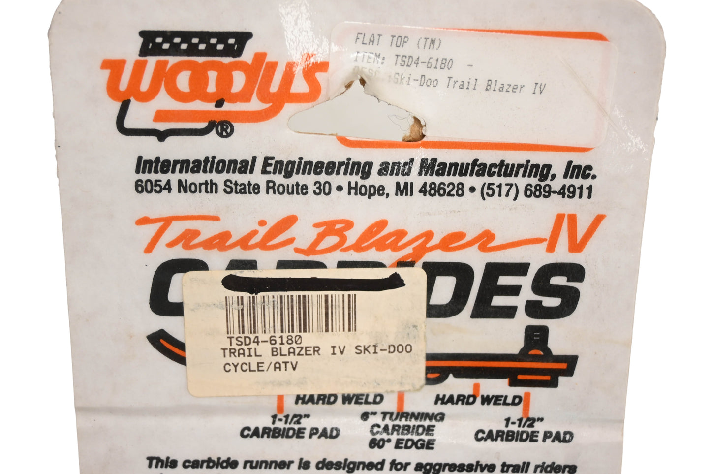 Woody's TSD4-6180 Wear Bar Runner Kit NOS