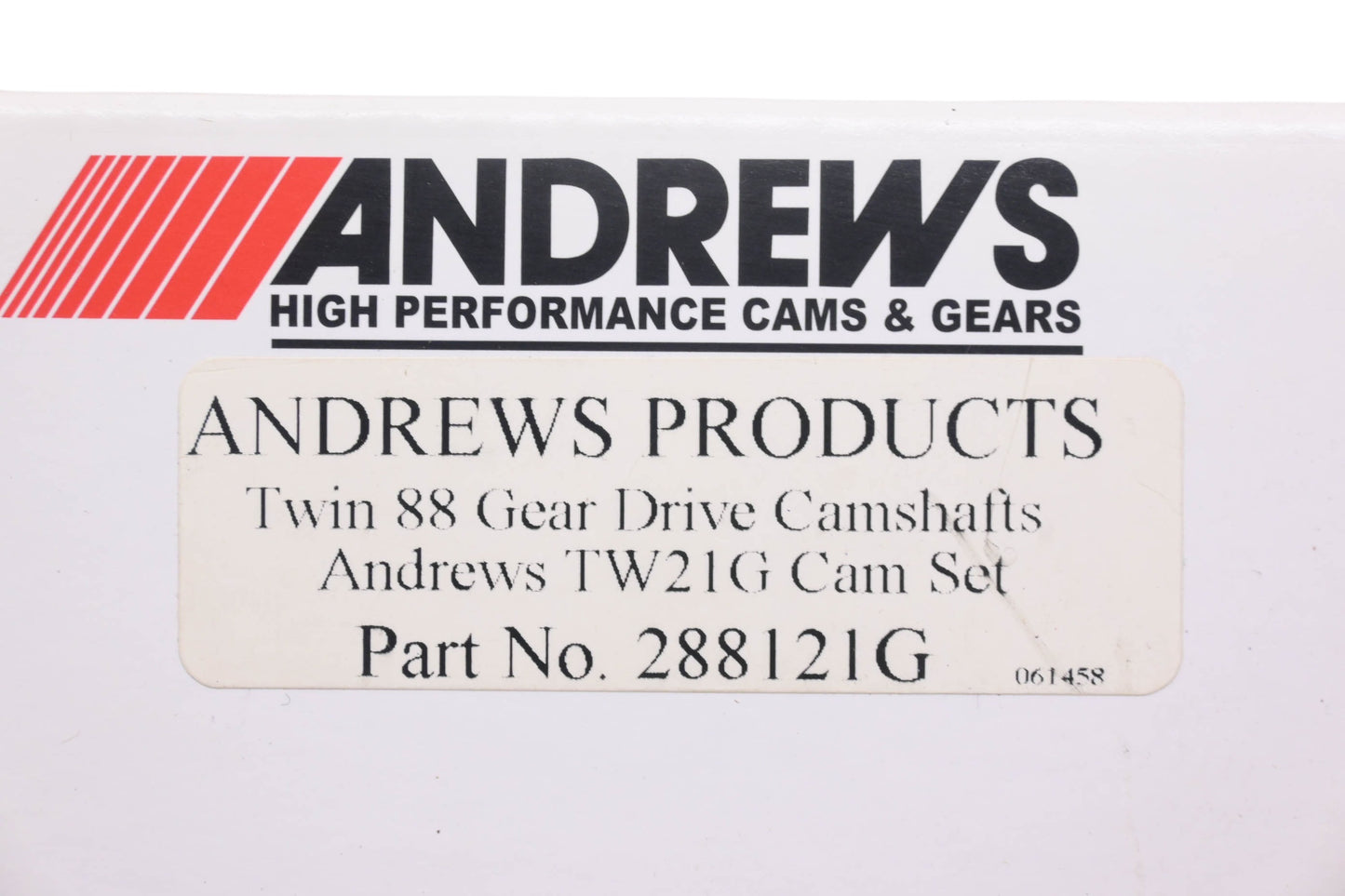 Andrews Products 288121G TW21G Twin 88 Gear Drive Cam Kit NOS