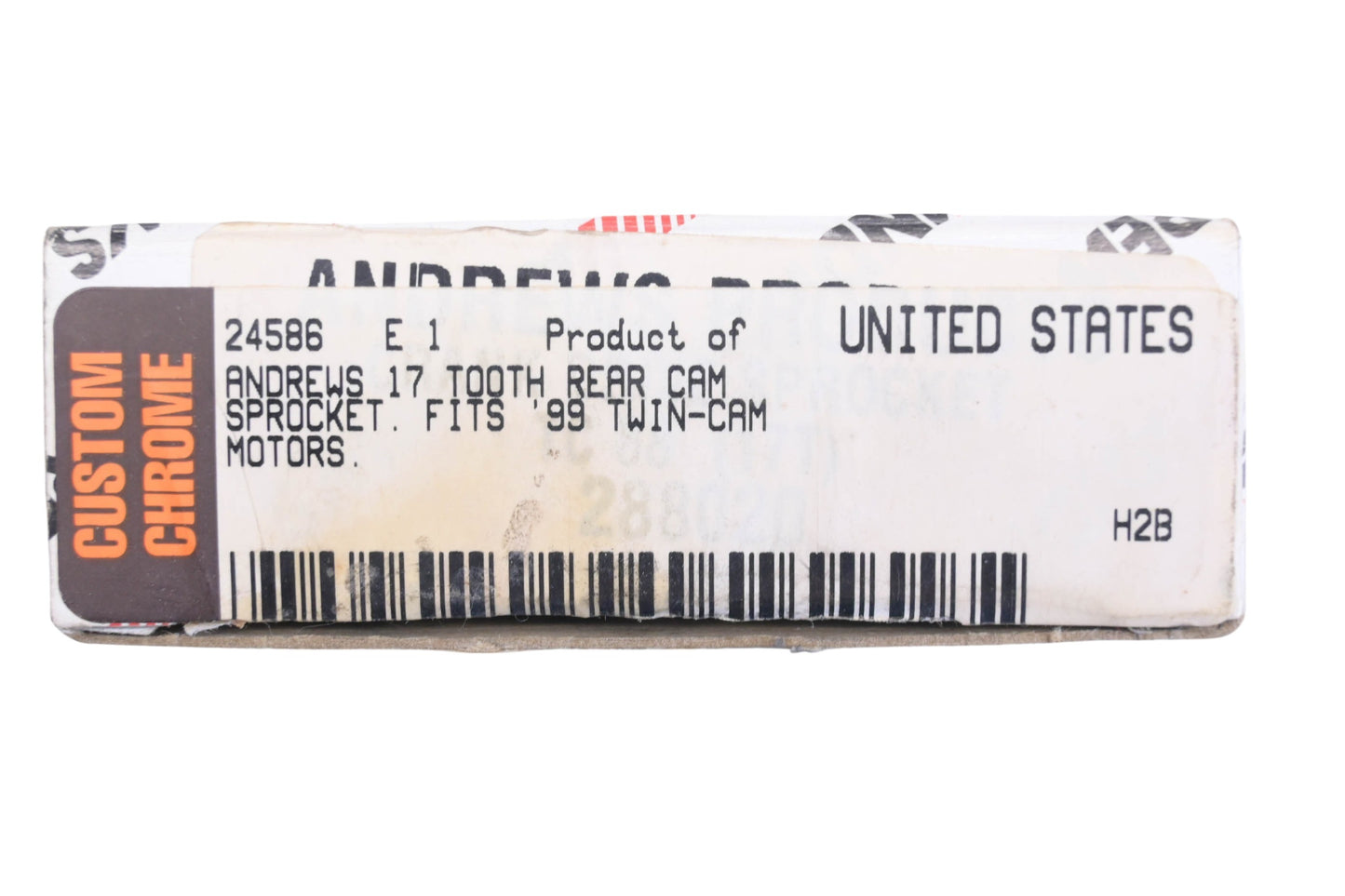 Andrews Products 24586, 24-586, 25064 Rear Cam Sprocket 17T NOS