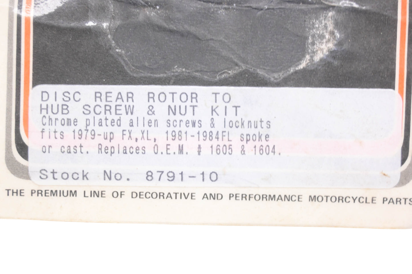 Colony 8791-10 Disc Rear Rotor To Hub Screws Qty 5 NOS